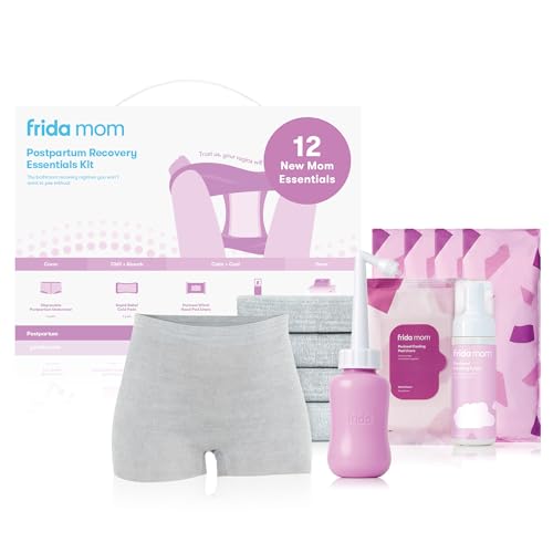 Frida Mom 11pc Postpartum Essentials Kit Gift Set, Hospital Bag Must Haves for New Mom, Includes 4 Disposable Postpartum U...