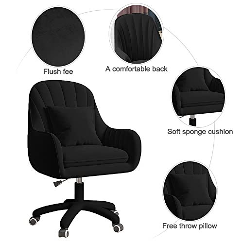 XUEGW Home Office Chair Computer Chair with Mid-Back Upholstered Modern Tufted Computer Task Chair Swivel Height Adjustabl...