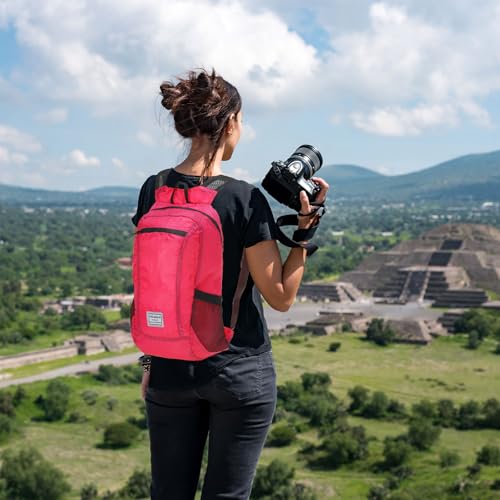 PATIKIL Hiking Backpack, 15L-20L Packable Lightweight Backpack Daypack Foldable Outdoor Climbing Cycling Backpacking Shoul...