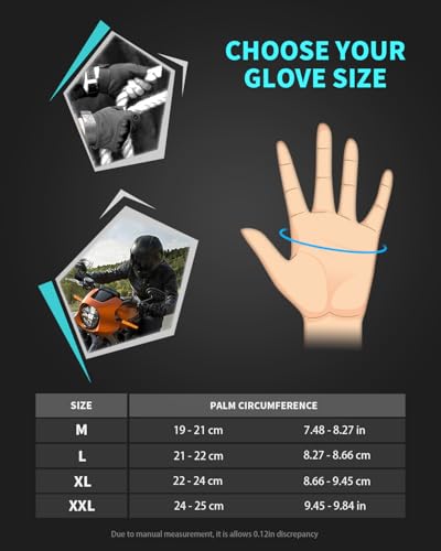 Liovoras Tactical Gloves for Men, Shooting & Motorcycle Gloves with Hard Shell Knuckle Protection & Leather Palm for Airso...