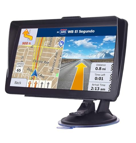 MRSXWPY 7-Inch HD Touchscreen GPS Navigator for Car, Truck & RV with 2025 Maps (Free Lifetime Updates), Voice Turn-by-Turn...
