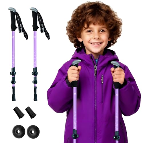 Yourjoy Hiking Trekking Poles, 2 Pack Anti Shock, Adjustable, Collapsible Hiking Poles for Trekking or Walking, Lightweigh...