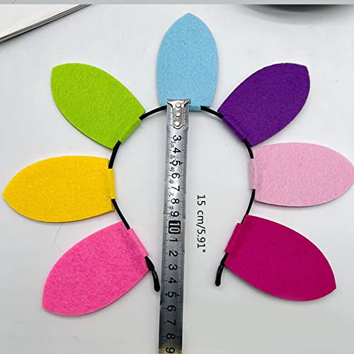 appuivbt Floral Petals Headband Flowers Hair Hoop Hairband Summer Headwear Party Costume Headpiece
