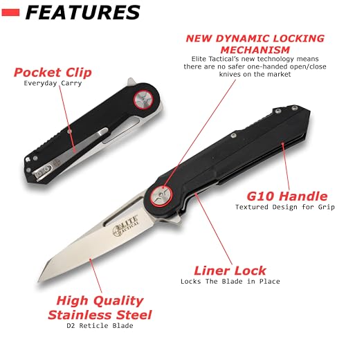 Elite Tactical - Folding Knife - ET-FDR004BRD