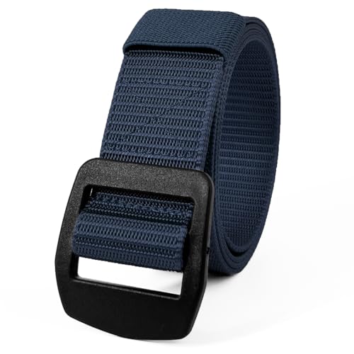 Nylon Men Belts Military Tactical Slide Plastic Buckle Belt Adjustable No Holes Canvas Web Belt Outdoor for Men