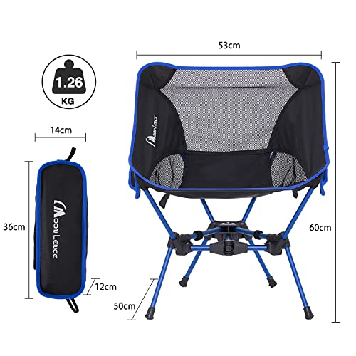 MOON LENCE Outdoor Chair, Camping Chair, Folding Chair, Triangular Design, More Stable, More Convenient Storage, Compact, ...