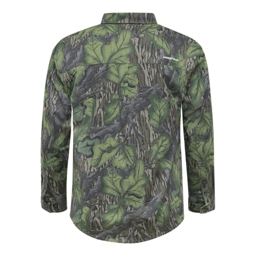 Mossy Oak Men's Long Sleeve Camo Hunting Shirts Cotton Mill