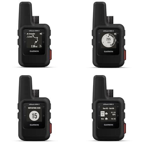 Garmin inReach Mini 2 Compact Satellite Communicator, Lightweight Rugged Design, Portable Handheld GPS for Hiking, Text Me...