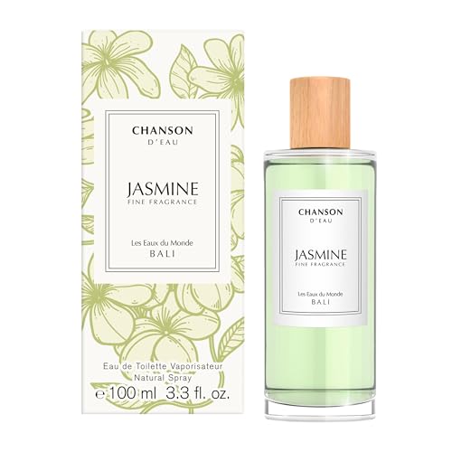 Chanson Jasmine Eau de Toilette 3.4 fl oz (Pack of 1), Notes of Jasmine, Tuberose, and Vanilla, Women's Fragrance, Long Lasting, Everyday Fragrance, Travel Size