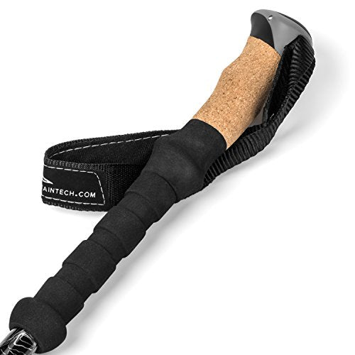 Cascade Mountain Tech Lightweight Aircraft-Grade Aluminum Trekking Poles with Extended Down Grip Plus Tip Kit