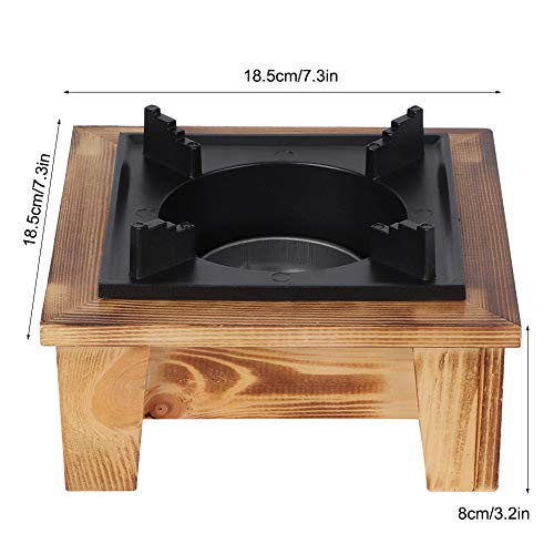 Jerliflyer Alcohol Wood Stove,Japanese Portable Stove Belly Stove for Outdoor Picnic for Soup Pot Roasting Pan Kettle