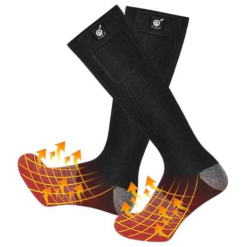 Heated Socks, APP Control Electric Heated Socks for Men Women, Rechargeable Battery Powered Warm Socks, Washable Thermal Socks Foot Warmer for Winter Hunting Skiing Hiking Camping