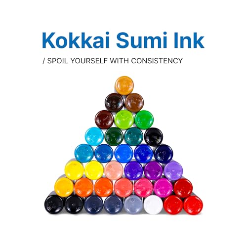 Tattoo Ink, Premium Quality, Precision Medium Viscosity, Rich Hue, Quick Healing, Acrylic-Free, Water-Based, Ready-to-Use Ink for Precision Tattooing (12 Color Pack, 1 oz)