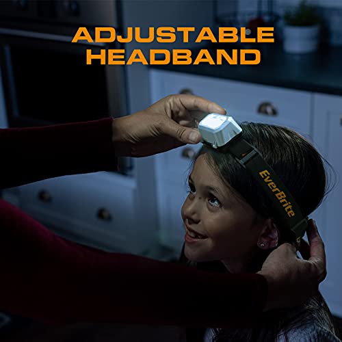 EverBrite LED Headlamp, 4 Lighting Modes, Pivoting Head with Adjustable Headband, IPX4 Water Resistant Perfect for Runnin...