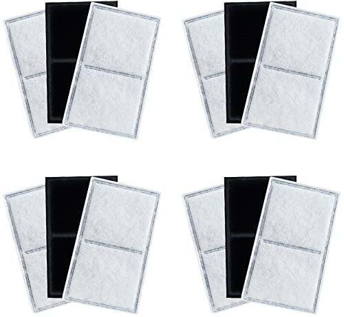 TOGGATH 12 Pack Pet Fountain Premium Carbon Replacement Filters Compatible with PetSafe Drinkwell Platinum, Multi-Tier, Ev...