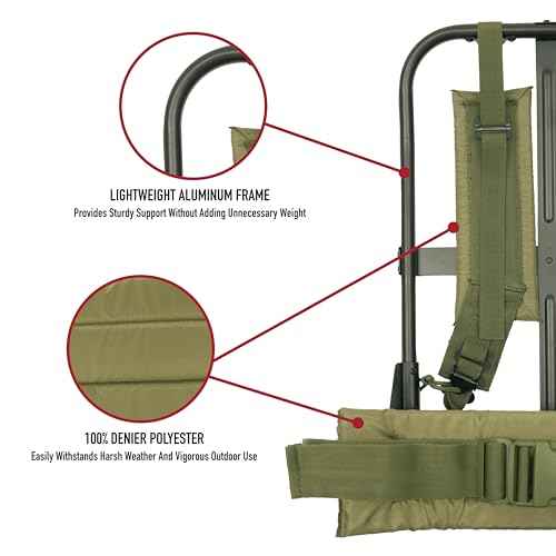 Rothco Alice Pack Frame with Attachments ? Includes Padded Shoulder Straps and Kidney Pad Waistbelt ? Lightweight Aluminum Construction