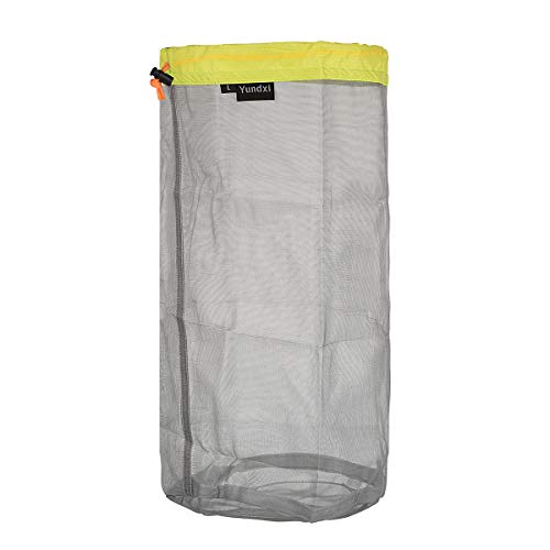 Yundxi Ultra Light Stuff Sacks Nylon Mesh Drawstring Storage Bag S M L XL XXL for Camping Travel Hiking Outdoor Sports