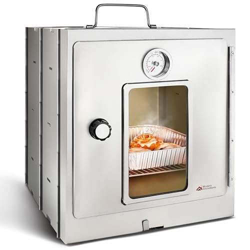 Modern Innovations Portable Camping Oven, Folding Camping Stove for Baking Cinnamon Rolls, Breads, and Muffins, Outdoor Po...