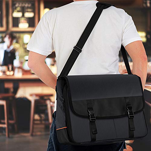 CURMIO Bartender Bag, Travel Bag for Bar Tools Set, Bartender Kits Storage with Padded Compartments for Wine Bottles, for ...