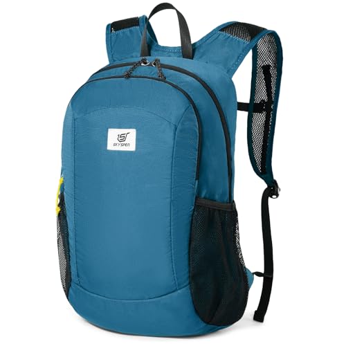 SKYSPER Hiking Backpack Ultralight Packable RFID Travel Daypack Small Nylon Stuff Pack 16L Outdoor Bag for Women Men