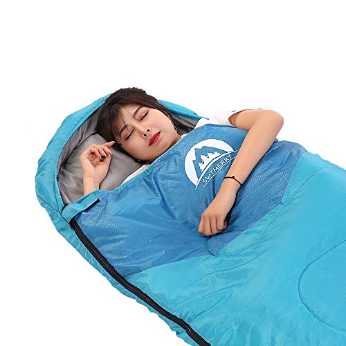 SWTMERRY Sleeping Bag 3 Seasons (Summer, Spring, Fall) Warm & Cool Weather - Lightweight,Waterproof Indoor & Outdoor Use f...