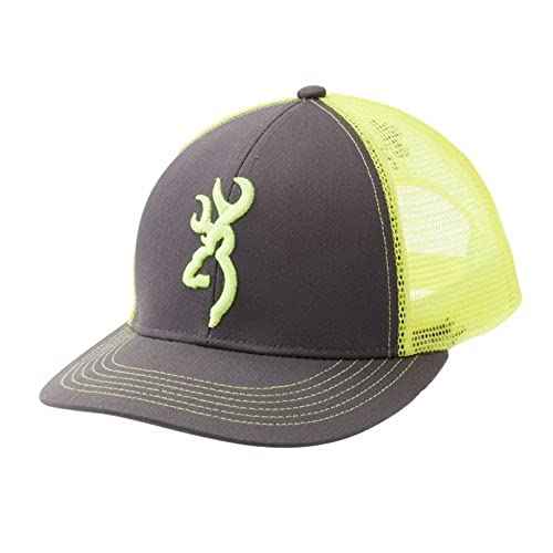 Browning womens Hat Browning 308177541 Cap Flashback Char Neon Grn, Multi