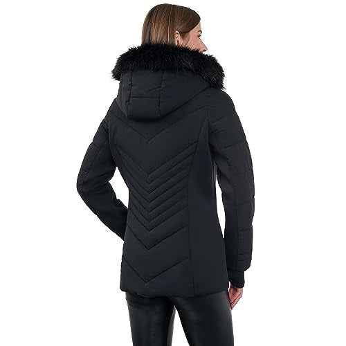 LONDON FOG womens Zip Front Active Puffer