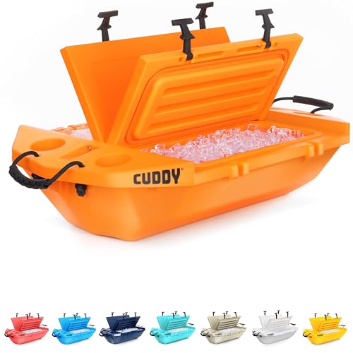 CUDDY Floating Cooler and Dry Storage Vessel for Land & Water – 40QT– Great for River, Beach, Kayak, Pool, & Lake - Multip...