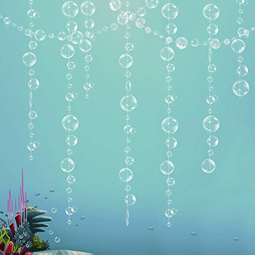 Decor365 Under The Sea Party Decorations White Bubble Garlands Little Mermaid Birthday Decorations Bday Hanging Streamer B...