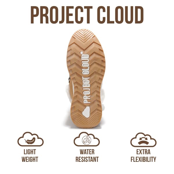 Project Cloud Waterproof Snow Boots for Women - Memory Foam Insole Non-Slip Womens Snow Boots & Winter Shoes (Rhianon)
