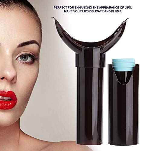 Portable Lips Enhancer, Lip Vacuum Suction Device Lip Plumping Tool Lip Trainer Lip Beauty Tool Manual Lips Enlargement Tools Makes Your Lip Looks More Full Sexy for Women Girls(Dark Red)