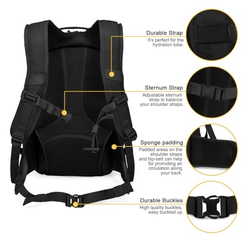 Mardingtop Tactical Molle Backpack for Men- 18L/28L EDC Hiking & Motorcycle Backpack