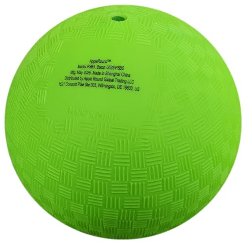 AppleRound 8.5-inch Dodgeball Playground Balls, Pack of 4 Balls with 1 Pump, Official Size for Dodge Ball, Handball, Camps...