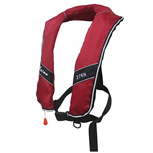 Premium Quality Manual Inflatable Life Jacket Classic Design Life Vest Inflate Survival Aid PFD 275N Buoyancy XXXL Size fo...