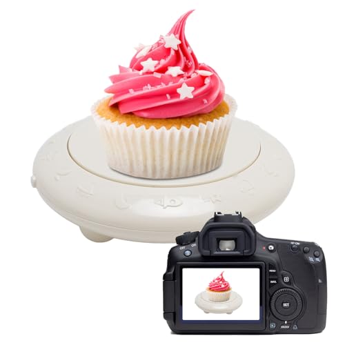 Motorized Rotating Display Stand,Automatic Cake Spinning Display Stand with Music 360 Degree Multipurpose Spinning Display...