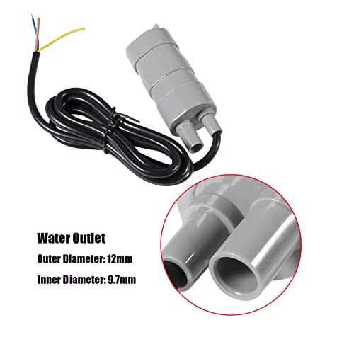 DIANN 2pcs Mini Submersible Water Pump DC 12V Micro Water Pump 840L/H High Flow Pumps for Aquarium Fish Tank Fountain