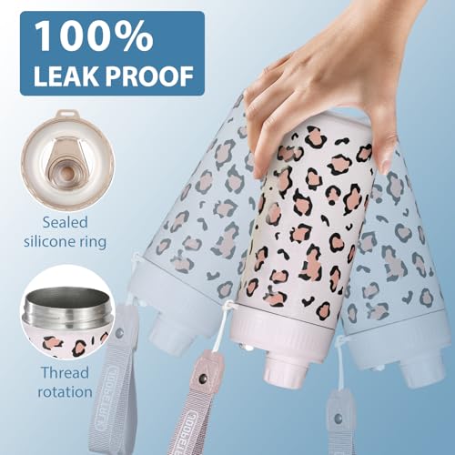 JOOPETALK Universal Can Cooler with Lid Fits All 12oz Cans& Bottles, 100% Leak-Proof Water Bottle, 4-in-1 Insulated Can Co...