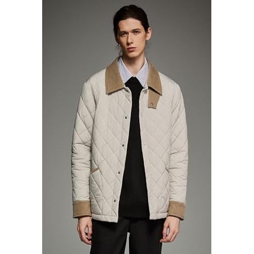 Orolay Men's Lightweight Quilted Puffer Jacket Waterproof Barn Coat Casual Outerwear with Pockets