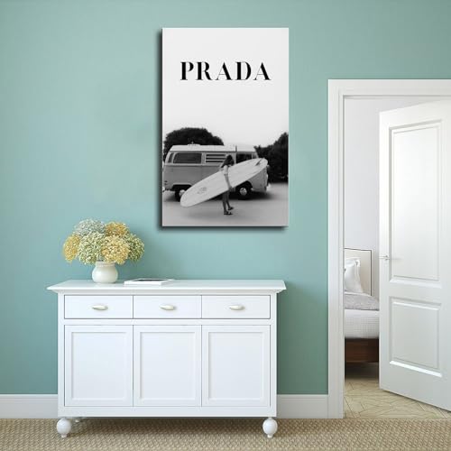 Dehub Black And White Luxury Poster for Home Office Decoration Chic Fashion Canvas Prints for Wall Aesthetic Perfect Gifts for Birthday Party Unframe-style 24x36inch(60x90cm)
