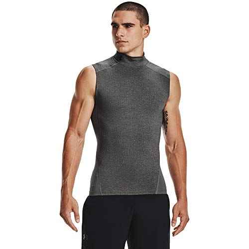 Under Armour Mens HeatGear Armour Compression Mock Sleeveless