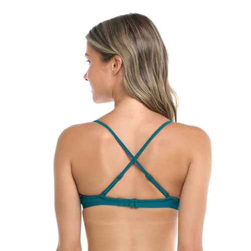 Body Glove Women's Standard Smoothies Greta Solid Molded Cup Underwire Push Up Bikini Top