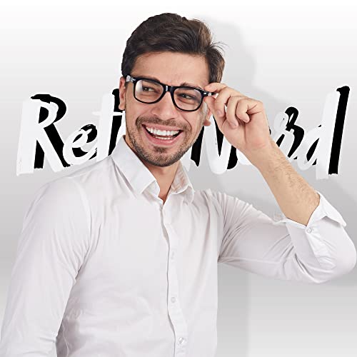 Spooktacular Creations Nerd Glasses, Black Fake Glasses with Clear Lenses Costume Props Halloween Cosplay for Men Women Ad...