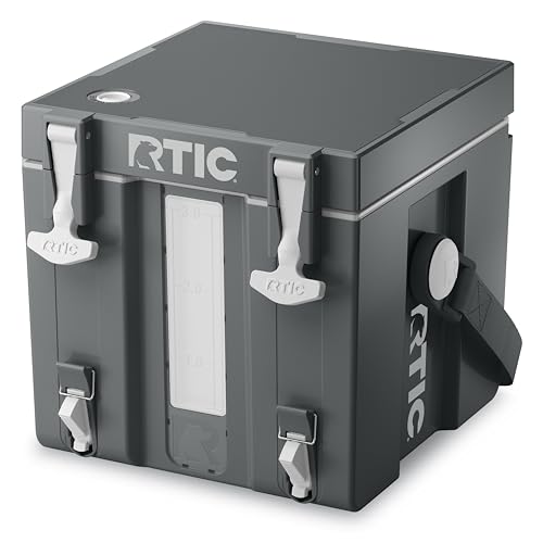 RTIC Halftime Water Cooler Portable Carrier Container, Drink Beverage Dispenser, Stackable with 2 Taps, Bottleless, BPA-Fr...
