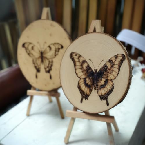 10 Pcs Natural Paulownia Wood Slices 7-8 Inches,Wood Slices for Centerpieces Table Decorations,Unfinished Rounds Wood for ...