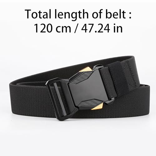 Tactical Nylon Belt for Men, Men Casual Belt for Hiking Rigger Work - Quick Release Outdoor Use