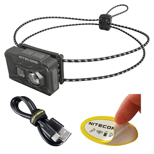 Nitecore NU20 Classic Ultralight Headlamp, 360 Lumen USB-C Rechargeable Lightweight for Backpacking, Camping, Running with...
