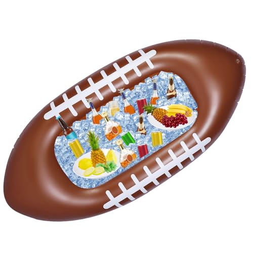 Deekin 60 x 27.5 Inch 1 Pcs Inflatable Football Beverage Cooler for Football Party Decoration Party Drink Cooler PVC Infla...