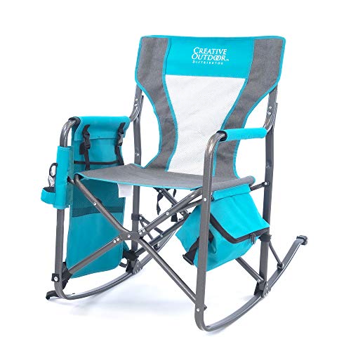 Creative Outdoor Collapsible Folding Rocking Director Chair | Camping Picnic Beach & Patio