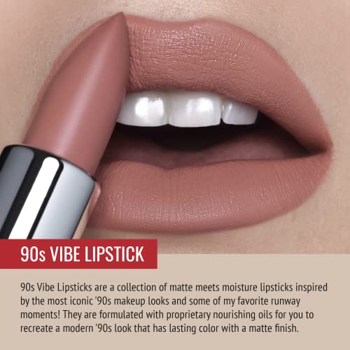 Runway Rogue 90s Vibe Lipstick Trio, Moisturizing Matte Lipstick Set, (¡®Patricia¡¯, ¡®Front Row¡¯, ¡®Booked Out¡¯)