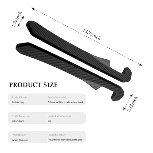 IHOTDER 2PCS Car Seat Gap Filler,Super Flexible Car Side Seat Gap Filler CCar interior Accessories,Universal Car Organizer...